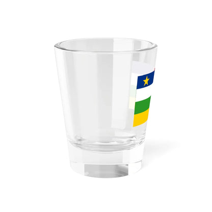 Flag of the Central African Republic 3-5 (Central African Republic) Shot Glass 1.5oz - Go Mug Yourself