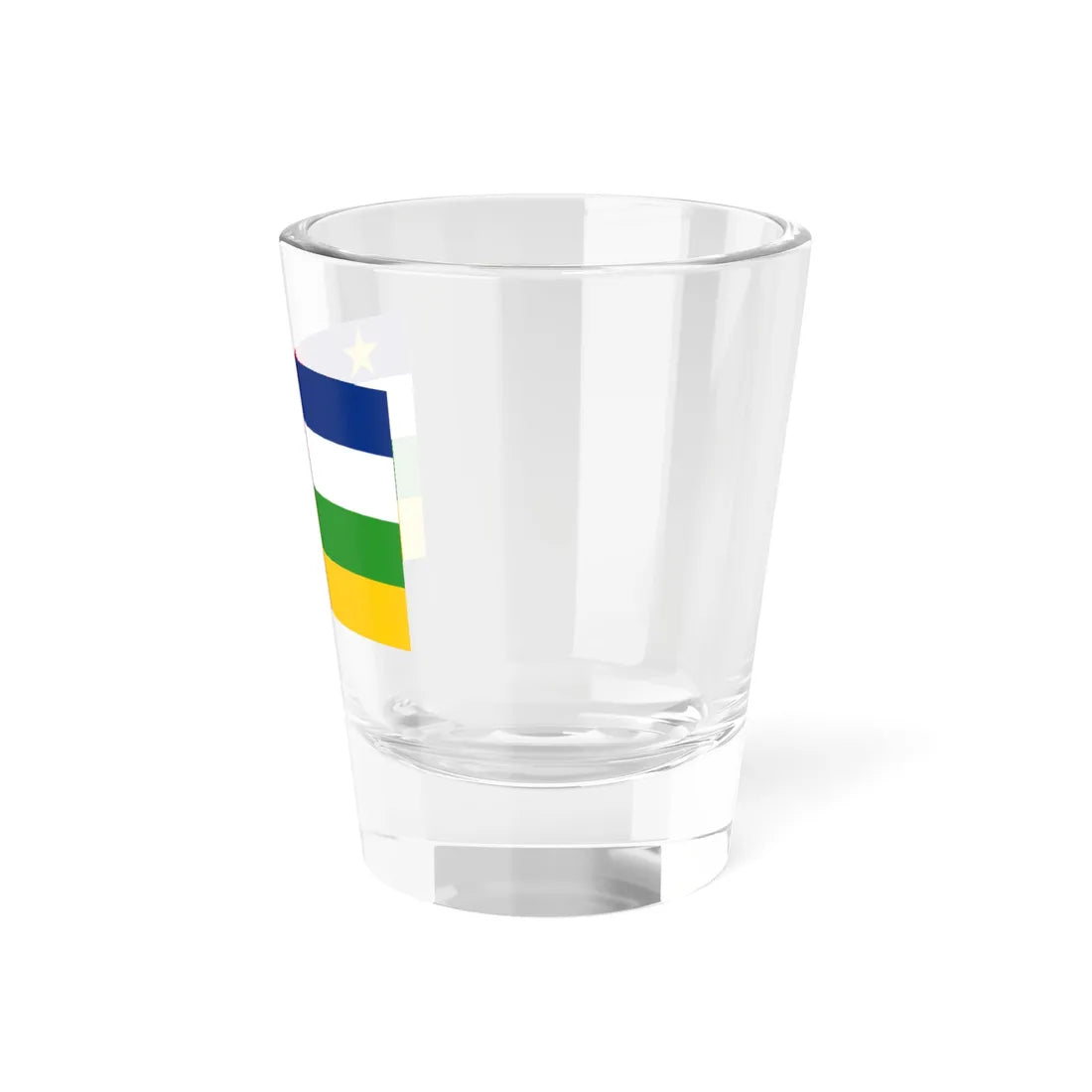 Flag of the Central African Republic 3-5 (Central African Republic) Shot Glass 1.5oz - Go Mug Yourself