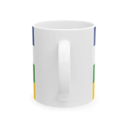 Flag of the Central African Republic 3-5 (Central African Republic) White Coffee Mug - Go Mug Yourself