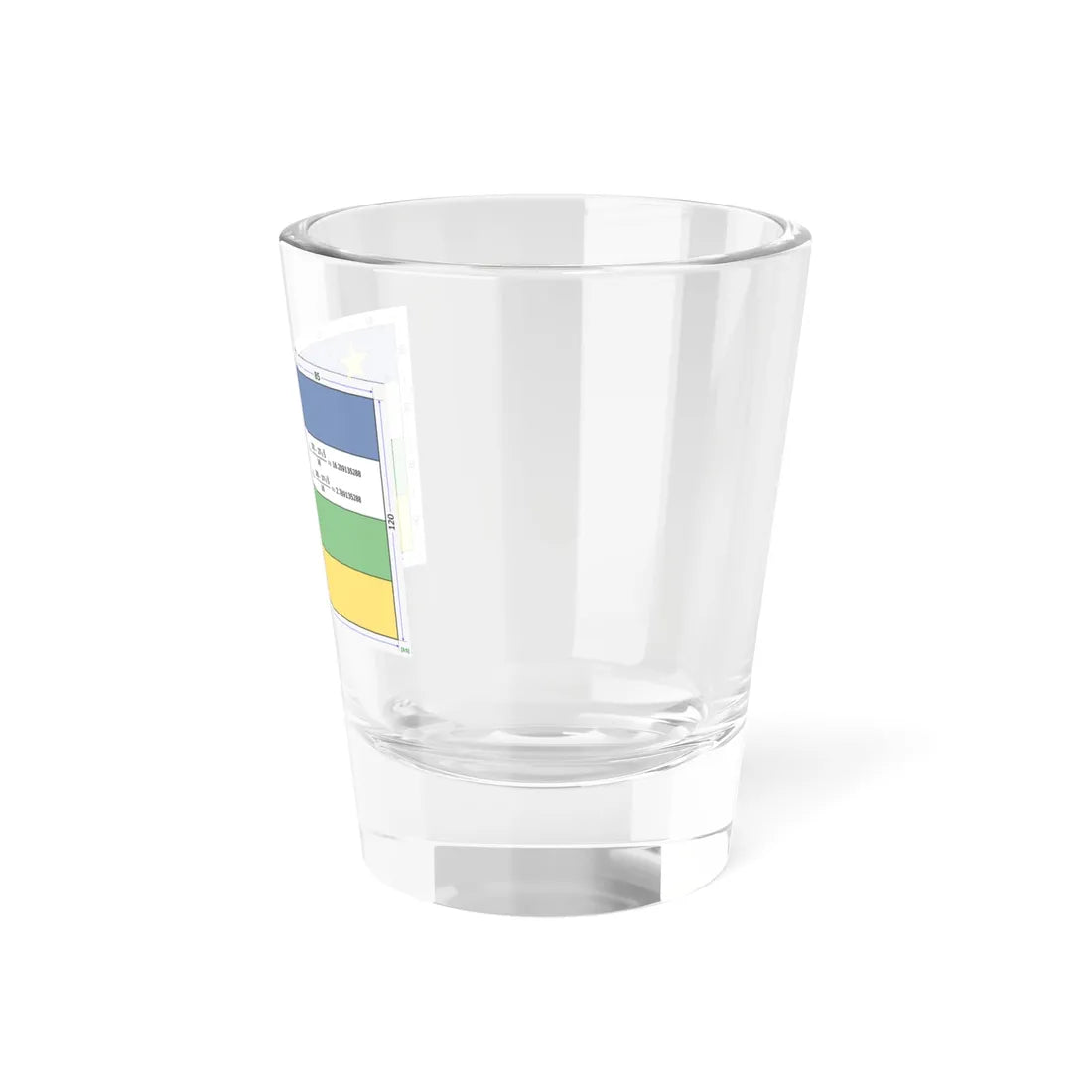 Flag of the Central African Republic 3-5 construction sheet (Central African Republic) Shot Glass 1.5oz - Go Mug Yourself