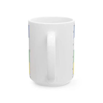 Flag of the Central African Republic 3-5 construction sheet (Central African Republic) White Coffee Mug - Go Mug Yourself
