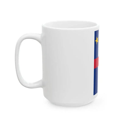 Flag of the Central African Republic 3-5 vertical (Central African Republic) White Coffee Mug - Go Mug Yourself