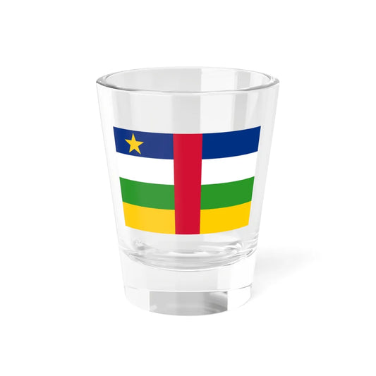 Flag of the Central African Republic (Central African Republic) Shot Glass 1.5oz 1.5oz - Go Mug Yourself
