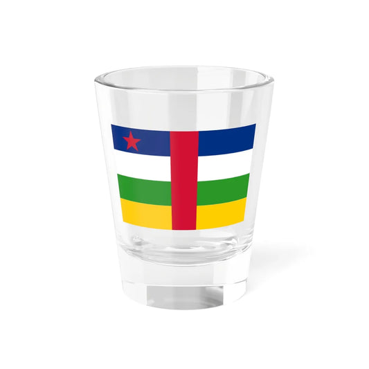 Flag of the Central African Republic red star (Central African Republic) Shot Glass 1.5oz 1.5oz - Go Mug Yourself