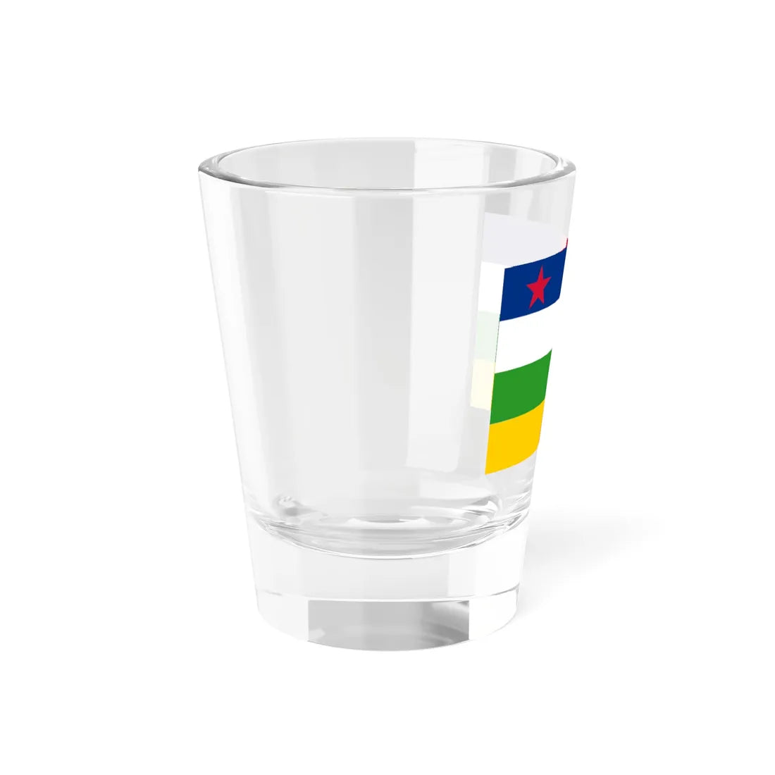 Flag of the Central African Republic red star (Central African Republic) Shot Glass 1.5oz - Go Mug Yourself