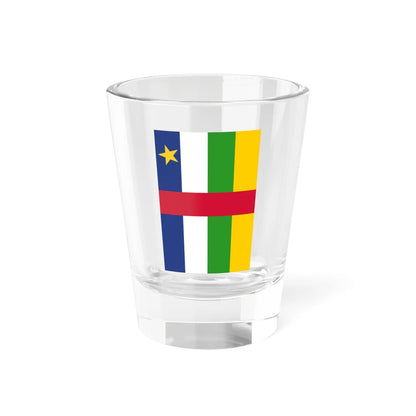Flag of the Central African Republic vertical (Central African Republic) Shot Glass 1.5oz 1.5oz - Go Mug Yourself