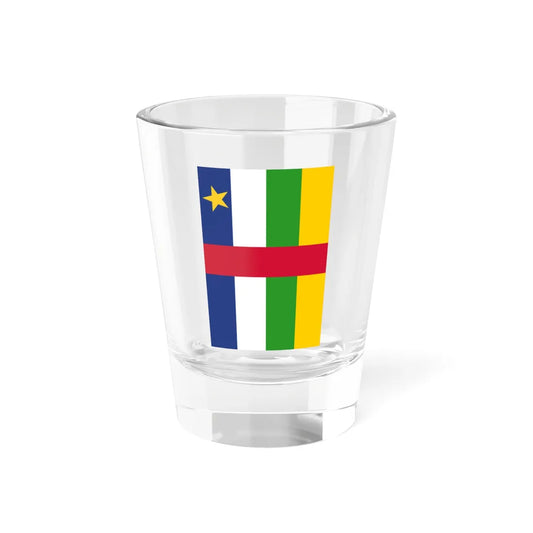 Flag of the Central African Republic vertical (Central African Republic) Shot Glass 1.5oz 1.5oz - Go Mug Yourself