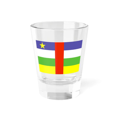 Flag of the Central African Republic WFB 2000 (Central African Republic) Shot Glass 1.5oz 1.5oz - Go Mug Yourself