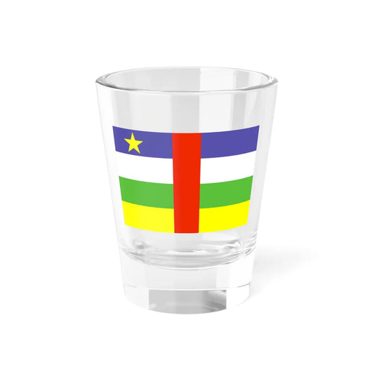 Flag of the Central African Republic WFB 2000 (Central African Republic) Shot Glass 1.5oz 1.5oz - Go Mug Yourself