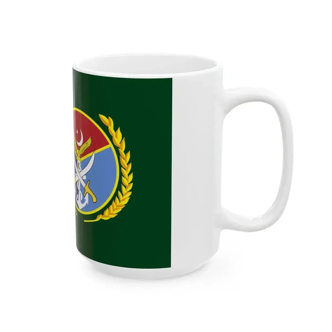 Flag of the Chairman Joint Chiefs of Staff Committee (Pakistan) White Coffee Mug - Go Mug Yourself