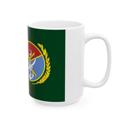 Flag of the Chairman Joint Chiefs of Staff Committee (Pakistan) White Coffee Mug - Go Mug Yourself