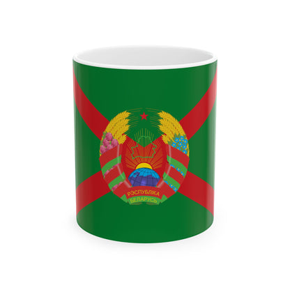 Flag of the Chairman of State Committee of Belarusian Frontier Guard (Belarus) White Coffee Mug-11oz-Go Mug Yourself