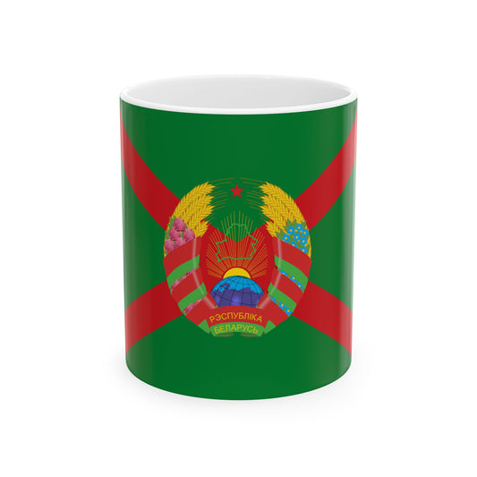 Flag of the Chairman of State Committee of Belarusian Frontier Guard (Belarus) White Coffee Mug-11oz-Go Mug Yourself
