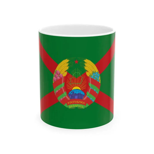 Flag of the Chairman of State Committee of Belarusian Frontier Guard (Belarus) White Coffee Mug 11oz - Go Mug Yourself