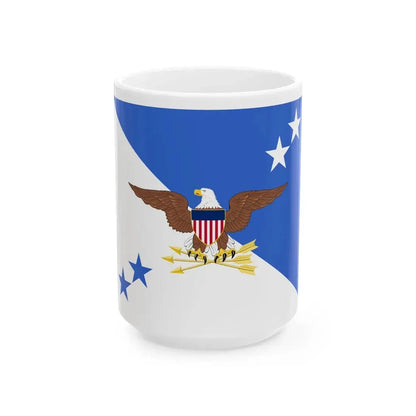 Flag of the Chairman of the U.S. Joint Chiefs of Staff (United States) White Coffee Mug 15oz - Go Mug Yourself