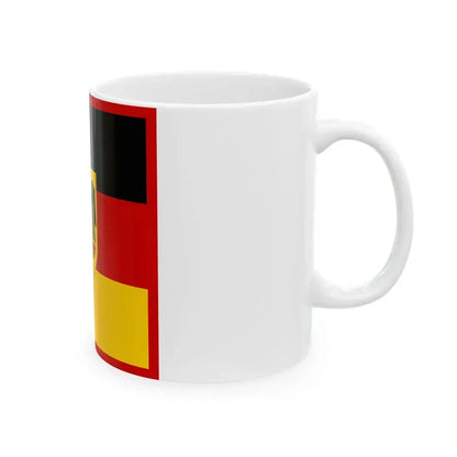 Flag of the Chancellor of Germany (Germany) White Coffee Mug - Go Mug Yourself