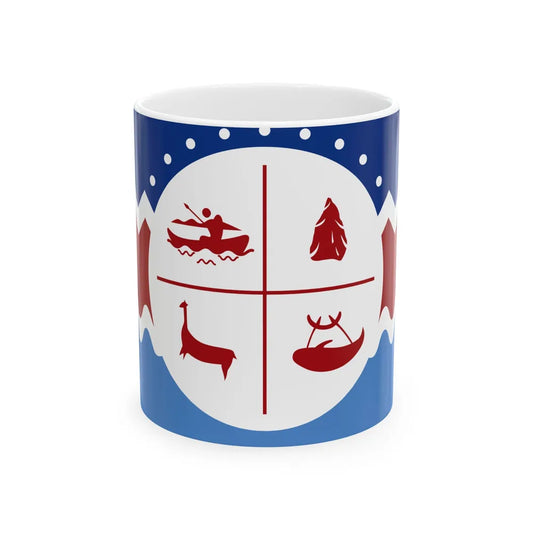 Flag of the Chango people (Chile) White Coffee Mug 11oz - Go Mug Yourself