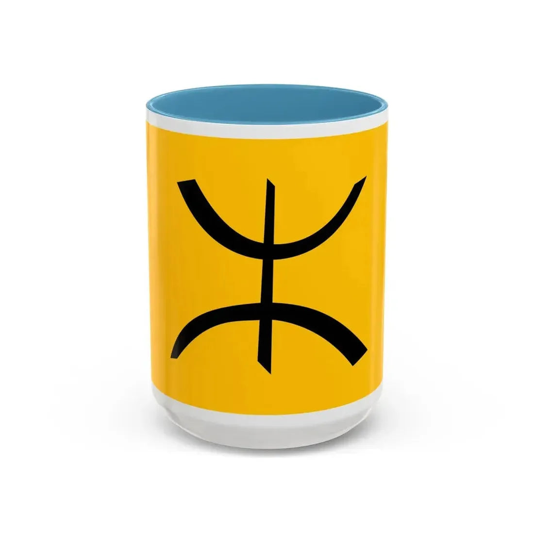 Flag of The Chaoui people - Accent Coffee Mug 15oz Light Blue - Go Mug Yourself