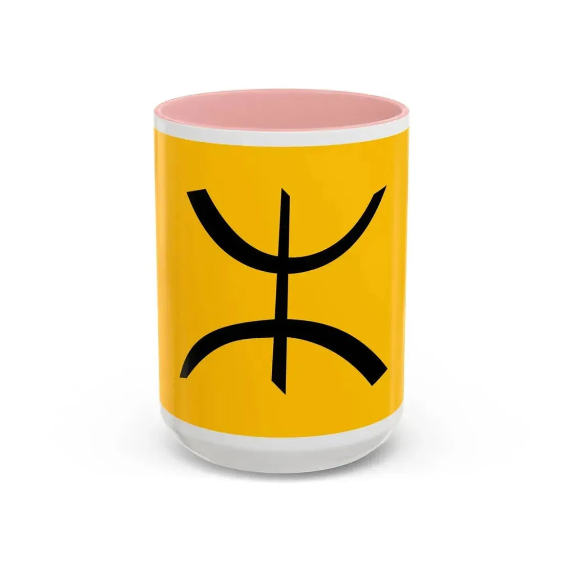 Flag of The Chaoui people - Accent Coffee Mug 15oz Pink - Go Mug Yourself