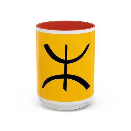 Flag of The Chaoui people - Accent Coffee Mug 15oz Red - Go Mug Yourself