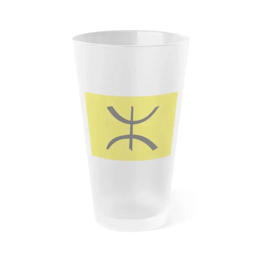 Flag of The Chaoui people - Frosted Pint Glass 16oz 16oz Frosted - Go Mug Yourself