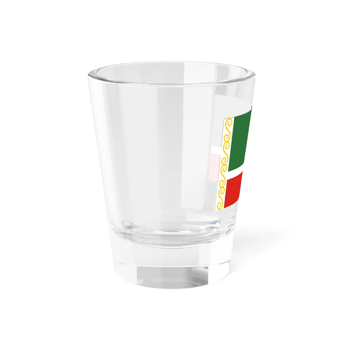 Flag of the Chechen Republic (Russia) Shot Glass 1.5oz - Go Mug Yourself
