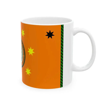 Flag of the Cherokee Nation (United States) White Coffee Mug - Go Mug Yourself