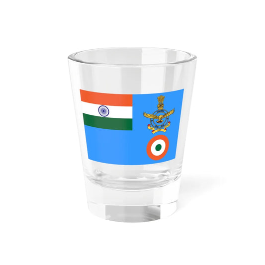 Flag of the Chief of Air Staff and Air Chief Marshal of the Indian Air Force (India) (Coat of Arms) Shot Glass 1.5oz 1.5oz - Go Mug Yourself