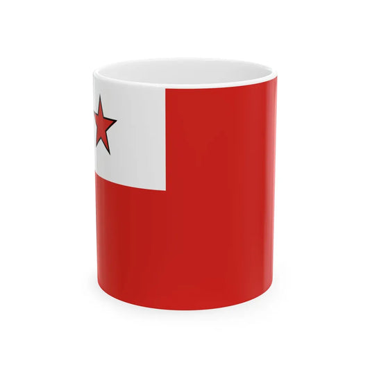 Flag of the Chief of Army of Cuba (Cuba) White Coffee Mug 11oz - Go Mug Yourself