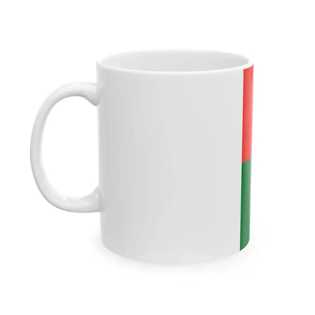 Flag of the Chief of Army Staff of Madagascar Divisional General (Madagascar) White Coffee Mug - Go Mug Yourself