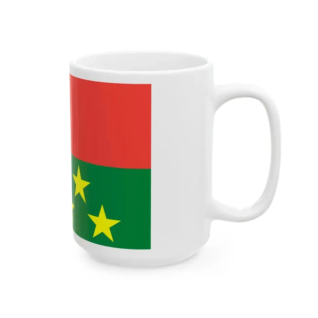 Flag of the Chief of Army Staff of Madagascar Divisional General (Madagascar) White Coffee Mug - Go Mug Yourself