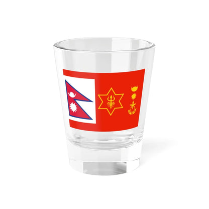 Flag of the Chief of Army Staff of Nepali Army (Nepal) Shot Glass 1.5oz 1.5oz - Go Mug Yourself