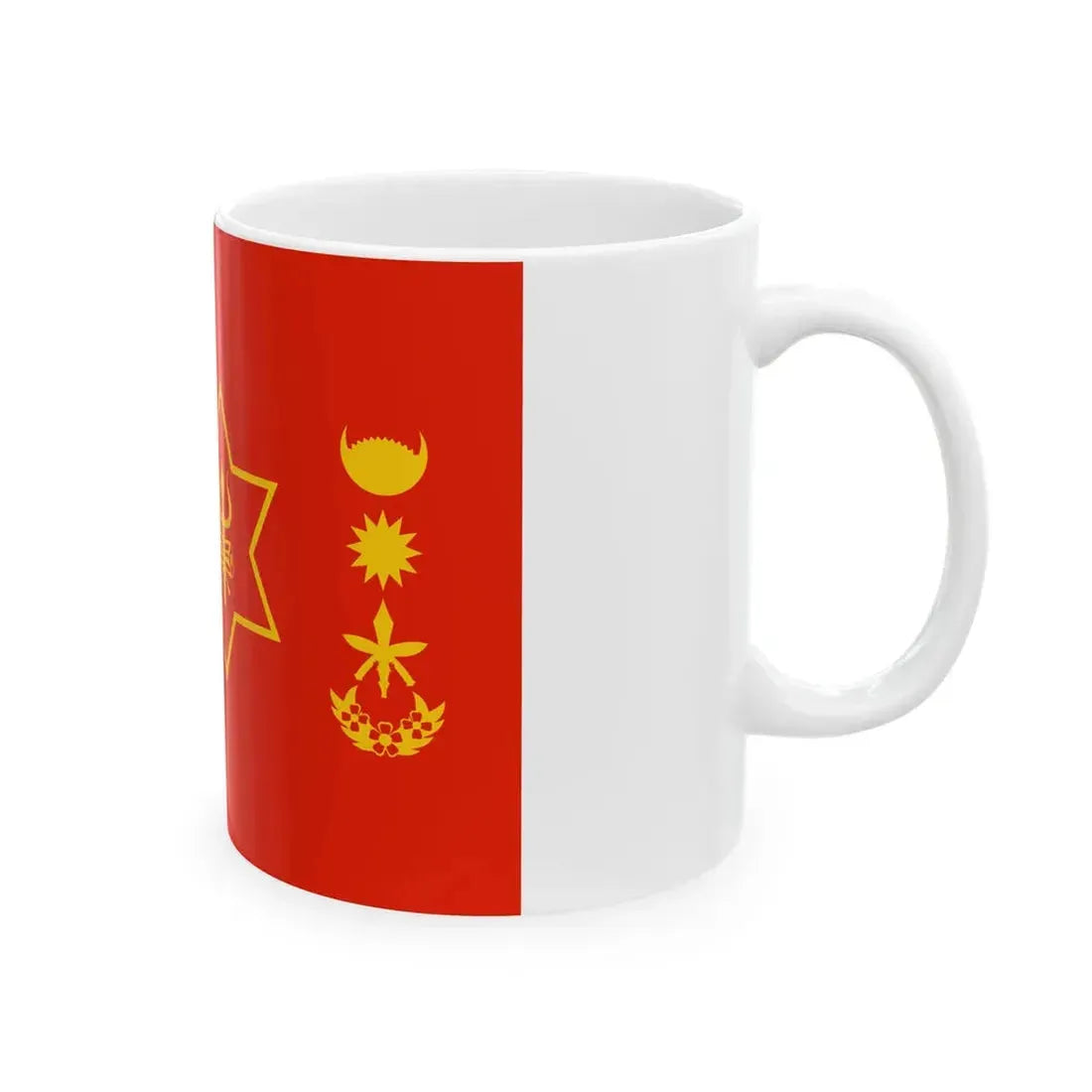 Flag of the Chief of Army Staff of Nepali Army (Nepal) White Coffee Mug - Go Mug Yourself