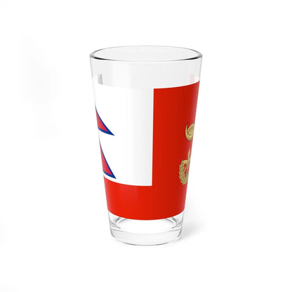 Flag of the Chief of Army Staff of Nepali Army until 2008 (Nepal) Pint Glass 16oz 16oz - Go Mug Yourself