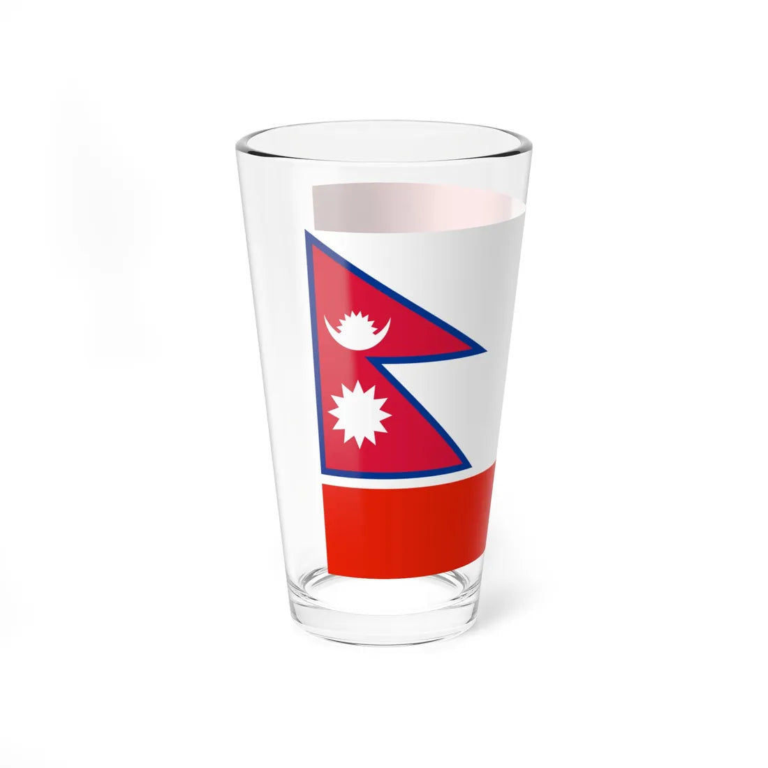 Flag of the Chief of Army Staff of Nepali Army until 2008 (Nepal) Pint Glass 16oz - Go Mug Yourself