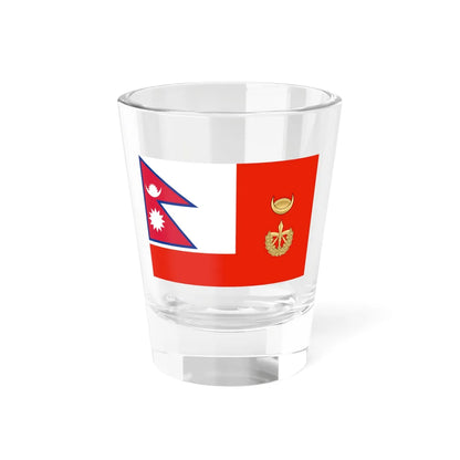 Flag of the Chief of Army Staff of Nepali Army until 2008 (Nepal) Shot Glass 1.5oz 1.5oz - Go Mug Yourself