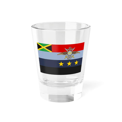 Flag of the Chief of Defence Staff of the Jamaica Defence Force 2020 (Jamaica) Shot Glass 1.5oz 1.5oz - Go Mug Yourself