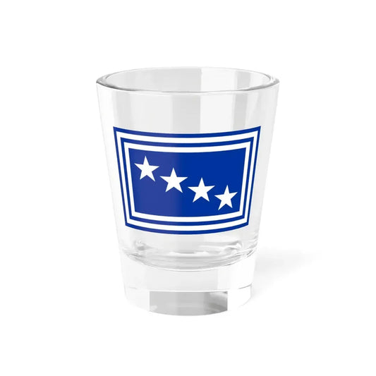 Flag of the chief of staff of defence of Italy (Italy) Shot Glass 1.5oz 1.5oz - Go Mug Yourself