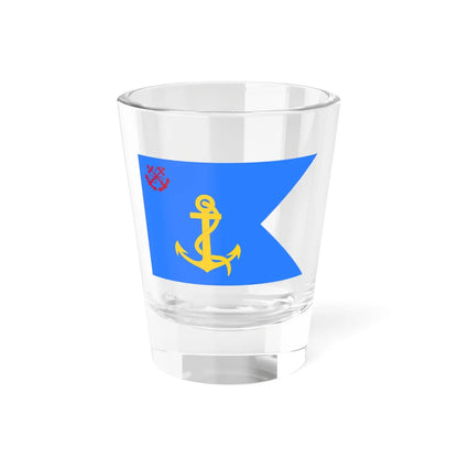 Flag of the Chief of Staff of the Naval Forces of Algeria to 2004 (Algeria) Shot Glass 1.5oz 1.5oz - Go Mug Yourself