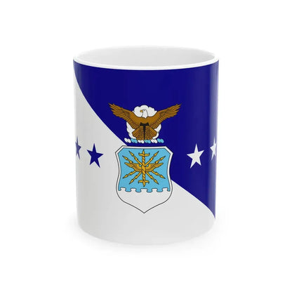 Flag of the Chief of Staff of the United States Air Force (United States) White Coffee Mug 11oz - Go Mug Yourself