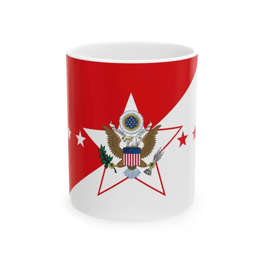 Flag of the Chief of Staff of the United States Army (United States) White Coffee Mug 11oz - Go Mug Yourself