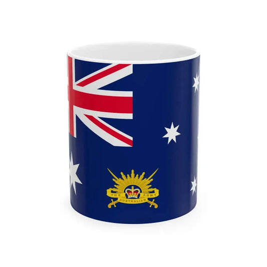 Flag of the Chief of the Australian Army (Australia) White Coffee Mug 11oz - Go Mug Yourself