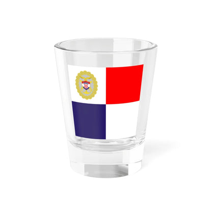 Flag of the Chief of the Croatian General Staff (Croatia) Shot Glass 1.5oz 1.5oz - Go Mug Yourself
