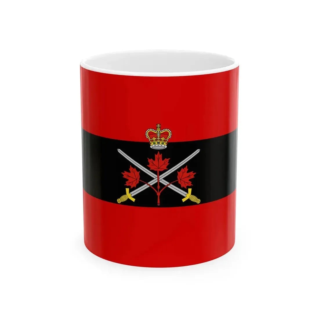 Flag of the Chief of the General Staff Canada (Canada) White Coffee Mug 11oz - Go Mug Yourself