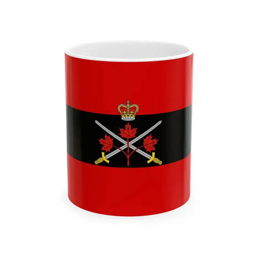 Flag of the Chief of the General Staff Canada (Canada) White Coffee Mug 11oz - Go Mug Yourself