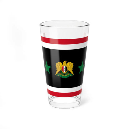 Flag of the Chief of the General Staff Syria 1980-2024 (Syria) Pint Glass 16oz 16oz - Go Mug Yourself