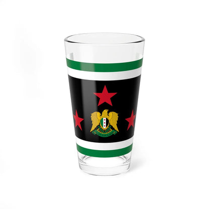 Flag of the Chief of the General Staff Syria 2024present (Syria) Pint Glass 16oz 16oz - Go Mug Yourself
