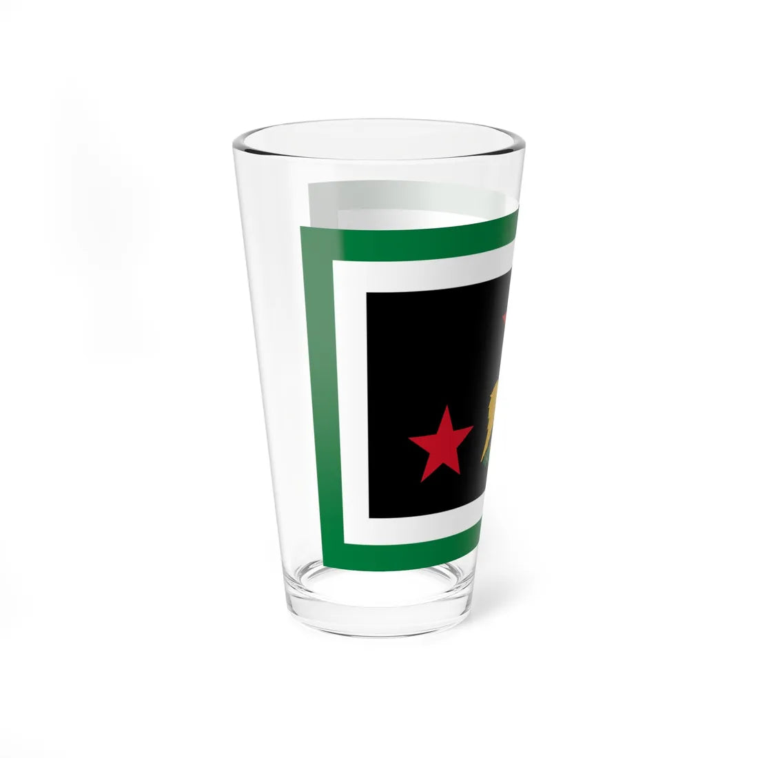 Flag of the Chief of the General Staff Syria 2024present (Syria) Pint Glass 16oz - Go Mug Yourself
