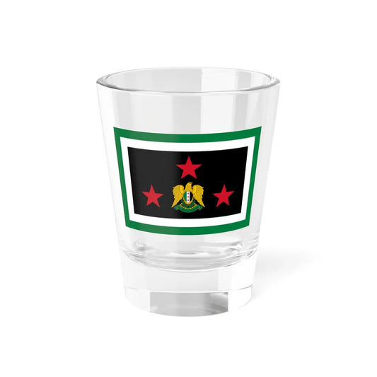 Flag of the Chief of the General Staff Syria 2024present (Syria) Shot Glass 1.5oz 1.5oz - Go Mug Yourself
