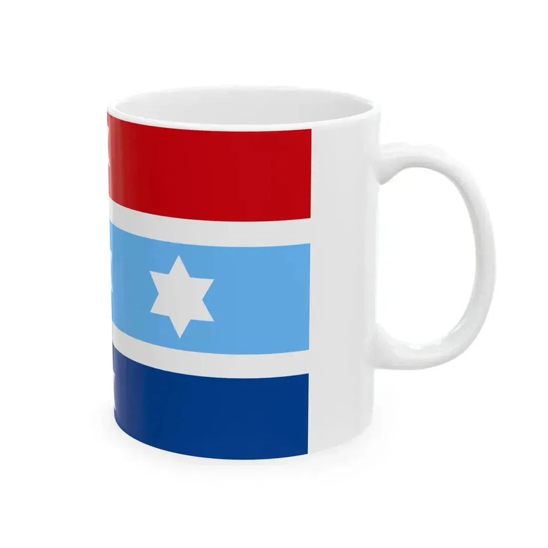Flag of the Chief of the Hellenic National Defence General Staff Air Force variant (Greece) White Coffee Mug - Go Mug Yourself